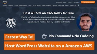 Fastest Way To Host WordPress Website on a Amazon AWS 2022 [upl. by Eecyaj508]