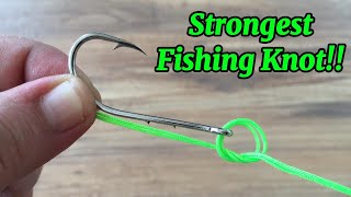 1 Strongest Fishing Knot [upl. by Anelhtac]