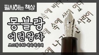 한 알 모래 속에 바다가 있다 ft 몽블랑 어린왕자 르그랑 M닙 만년필 실제 사용 영상 [upl. by Delilah]