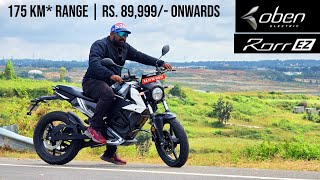 Oben Rorr EZ First Ride Review  175 km IDC Range  Rs 89999 onwards [upl. by Erehpotsirhc]