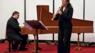 MBITTI Sonata G minor  Anne Casularo Kirchmeier recorder ACoen fortepiano Cristofori [upl. by Kresic444]