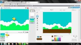 Creating Flying Bird Game in Scratch 2 [upl. by Hsina]