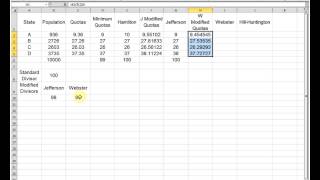 Apportionment Example Using Excel [upl. by Adnoyek]