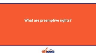 What are preemptive rights [upl. by Mignonne]