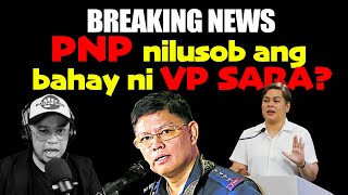 BREAKING NEWS PNP nilusob ang bahay ni VP SARA [upl. by Nodarb]