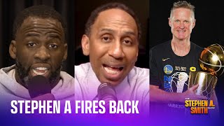 Stephen A fires back at Draymond Green about Steph Curry comment calls out Steve Kerr [upl. by Bonney]