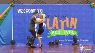 Fujairah Latin Festival 2017  Demo Truji amp Gloria  Bachata New Combinations [upl. by Rabjohn119]