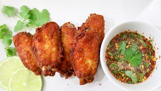 Thai Style Chicken Wings ไก่ทอดน้ำปลา  Episode 144 [upl. by Etirugram]