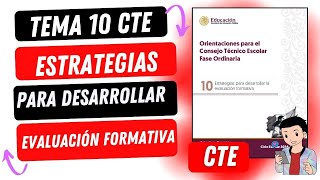 PASO A PASO TEMA 10 ESTRATEGIAS PARA DESARROLLAR LA EVALUACIÓN FORMATIVA [upl. by Ahtibbat480]