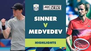 Jannik Sinner vs Daniil Medvedev Highlights  Rolex Shanghai Masters 2024 [upl. by Larkins]