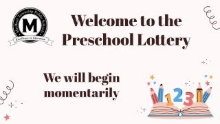 20242025 Medford Township Public Schools Preschool Lottery Drawing [upl. by Westphal401]