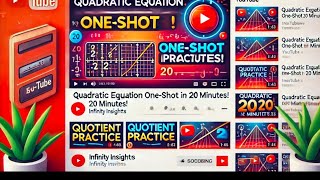 Quadratic eqns class 10th one shot in just 20 minutes by education oneshot quadraticequation [upl. by Yadseut741]