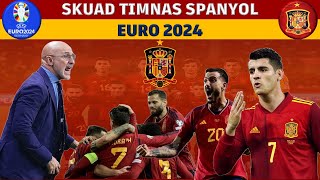 FANTASTIS SKUAD LENGKAP TIMNAS SPANYOL EURO 2024 [upl. by Maury965]