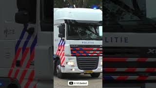 Mobiel Media Lab Politie DAF XF met SPOED vanaf open dag in Waddinxveen politie daf polizei [upl. by Cirilla]