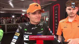 An Emotional Lando Norris After The Race  Austrian Grand Prix 2024 Sky Sports [upl. by Sunderland]