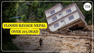 Nepal ravaged by floods and landslides over 215 dead [upl. by Chilton]