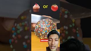 Cake or Tomato cake donuts cupcake baking chocolate funny djramadhan djtiktoklaguviral2023 [upl. by Atirahs]