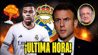 ¡MACRON SUELTA LA BOMBA CON MBAPPE ¡NADIE SE LO ESPERABA  NOTICIAS DEL REAL MADRID HOY [upl. by Airetnahs]