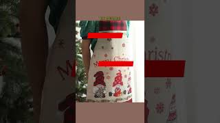 Christmas Apron Christmas Tree Adjustable Kitchen Chef Apron For Cooking Baking [upl. by Edmead]