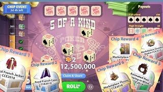 YOWORLD CASINO POKER CHIP EVENT  UNLOCKING ALL PRIZES  WINNING 125M COINS [upl. by Norword]