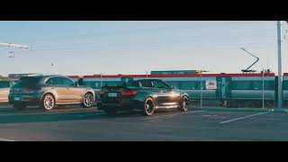 BMW M4 Competition VS Porsche Macan Turbo Landscape Scene [upl. by Maram]