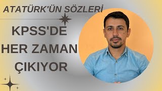 TYT VE AYT  ATATÜRKÜN SÖZLERİ [upl. by Norward]