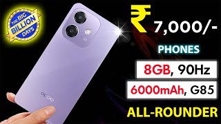 🔥 Top 5 Best Smartphones Under 7000 in Flipkart Big Billion Days Sale  Flipkart Big Billion Day [upl. by Cleon138]