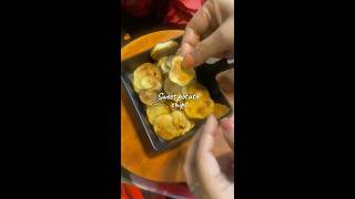 How to Make Without Oil Baked Sweet Potato Chips  Sweef Potato Chips Recipe shorts shortsfeed [upl. by Rentschler]