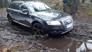 Audi a6 c6 30tdi allroad offroad drive [upl. by Nainatrad]