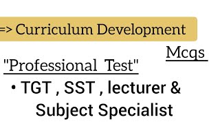 curriculum development mcqspart1pedagogy MCQS [upl. by Atiruam]