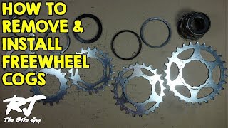 How To RemoveInstall Cogs On A Freewheel [upl. by Hermy]