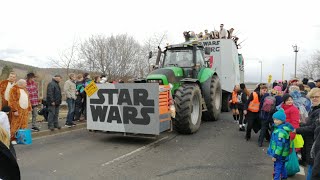 Faschingszug Himmelstadt mit 58 Wagen und Fußgruppen der schönste längste Faschingzug in der Region [upl. by Anaele]