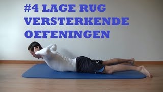 4 Lage Rug Versterkende Oefeningen [upl. by Roswell]