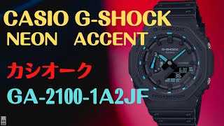 GA21001A2JF CASIO GSHOCK カシオーク NEON ACCENTシリーズ 2022年2月発売 [upl. by Bornstein]