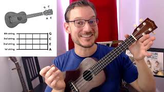 How to Tune a Ukulele Uke Tuning in 60s [upl. by Nodnalb]