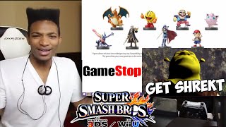 20150402 EWN  Super Smash Bros 4 GameStop Server Got Fkn SHREKT After Wave 4 Amiibo Preorder [upl. by Ibrab671]