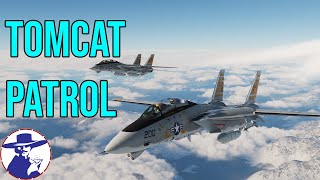 F14 TwoShip Patrol in DCS World Cold War Multiplayer  F14 BARCAP [upl. by Pillihp735]