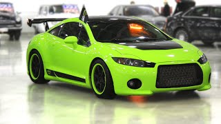 Mitsubishi Eclipse 4 DIY quotRazorquot style custom front bumper and eyeslids [upl. by Moneta]