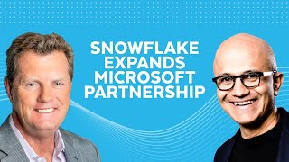 Snowflake Expands Partnership With Microsoft  The Executive Perspective [upl. by Meraree51]