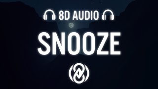 SZA  Snooze Lyrics  8D Audio 🎧 [upl. by Notsuj318]