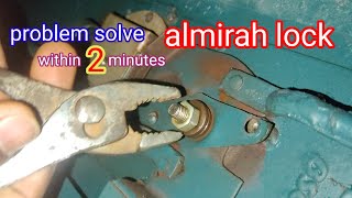 how to repair almirah handle lock door [upl. by Nananne]