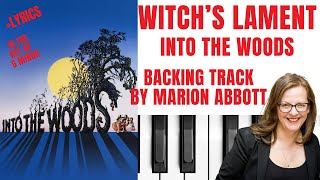 Witchs Lament Into The Woods  Backing Track amp Lyrics 🎹 G minor [upl. by Enimisaj377]