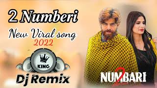 2 NUMBARI Official Video Masoom Shrama New viral hit song 2022 Hard Bass DJ remix New Haryanvi DJ [upl. by Sal]