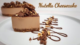 No Bake Nutella Cheesecake  With Chocolate Hazelnuts and Ferrero Rocher  Rahiza Dorah [upl. by Bourne707]