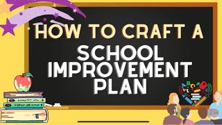 SCHOOL IMPROVEMENT PLAN SIP II HOW TO CRAFT A SCHOOL IMPROVEMENT PLAN [upl. by Bunni574]