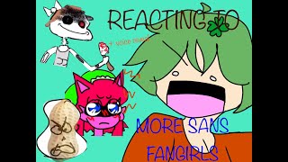 😈🫤REACTING TO SANS FANGIRLS PEANUT SANS GUARANTEED☺️‼️ [upl. by Eixid]