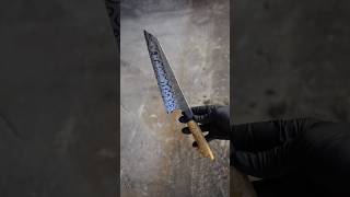 Ladder Damascus chef knife quick build bladesmith shorts forging knifemaking [upl. by Hoffer]