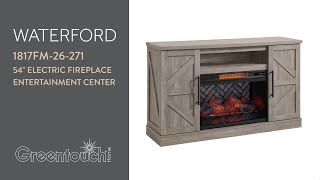 Greentouch Home Waterford 54quot Electric Fireplace [upl. by Duhl]