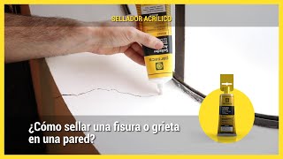 ¿Cómo sellar una fisura o grieta en una pared [upl. by Nolyak]