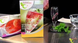 Cuisine moléculaire  Cocktail cerise melisse  Molecular Cooking [upl. by Pollerd361]